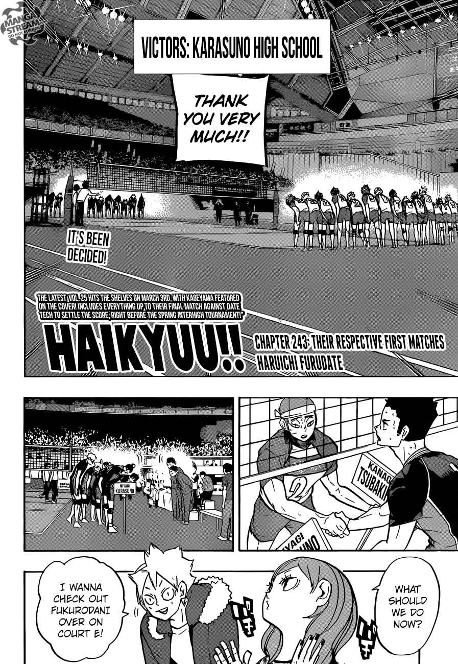 Chapter 243 - Their Respective First Matches Image(3)